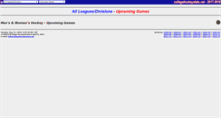 Desktop Screenshot of collegehockeystats.net