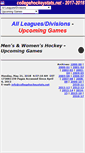 Mobile Screenshot of collegehockeystats.net